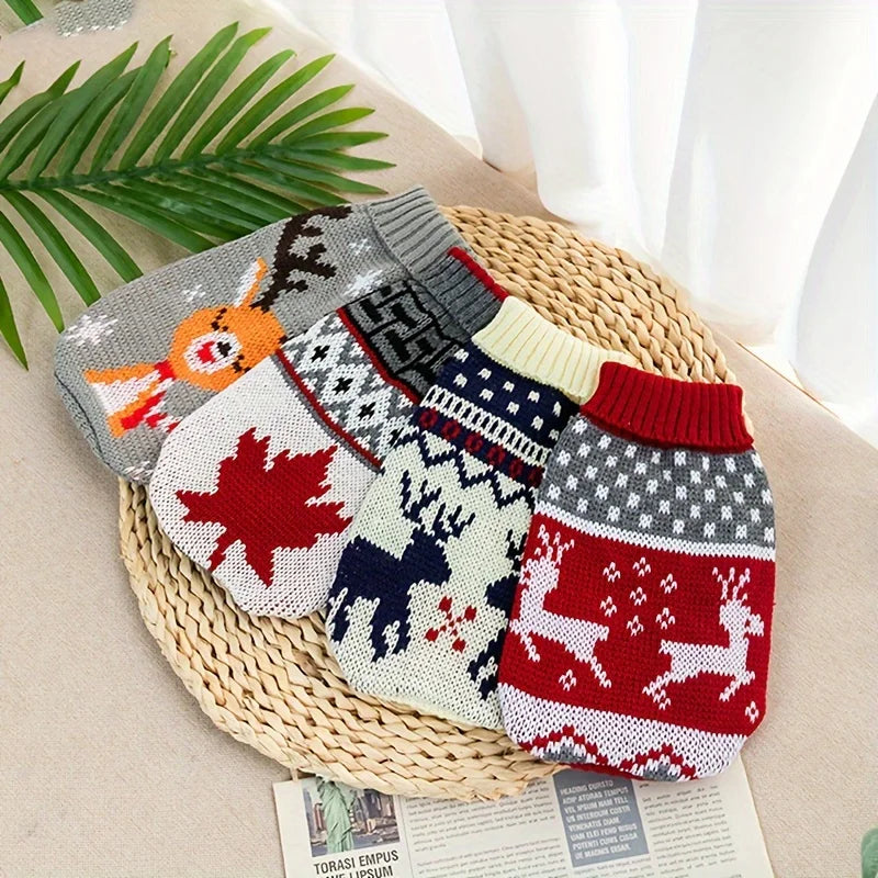 Christmas Knit Pet Sweater