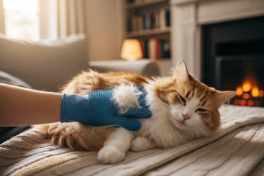 Pet Hair Remover Glove Comb Lifestyle